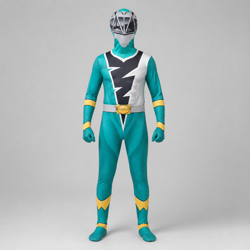 Kids' Lightning Bolt Superhero Jumpsuit Costume for Halloween Dress-Up - Image 4