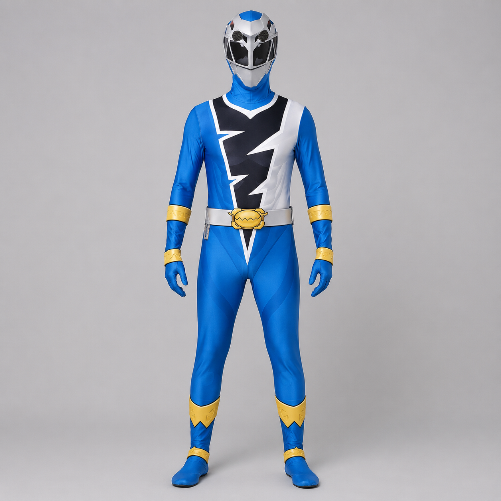 Kids' Lightning Bolt Superhero Jumpsuit Costume for Halloween Dress-Up - Image 5