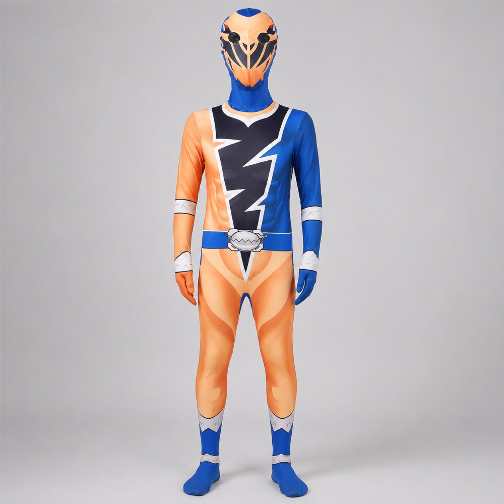 Kids' Lightning Bolt Superhero Jumpsuit Costume for Halloween Dress-Up - Image 7