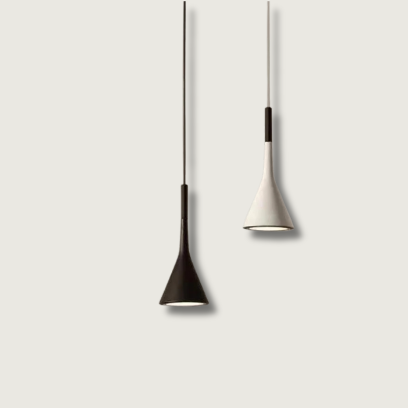 Kitchen Pendant Light Fixtures with Adjustable Cord Modern Minimalist Cone Shade Ceiling Lamp - Image 1