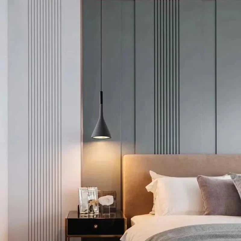 Kitchen Pendant Light Fixtures with Adjustable Cord Modern Minimalist Cone Shade Ceiling Lamp - Image 4