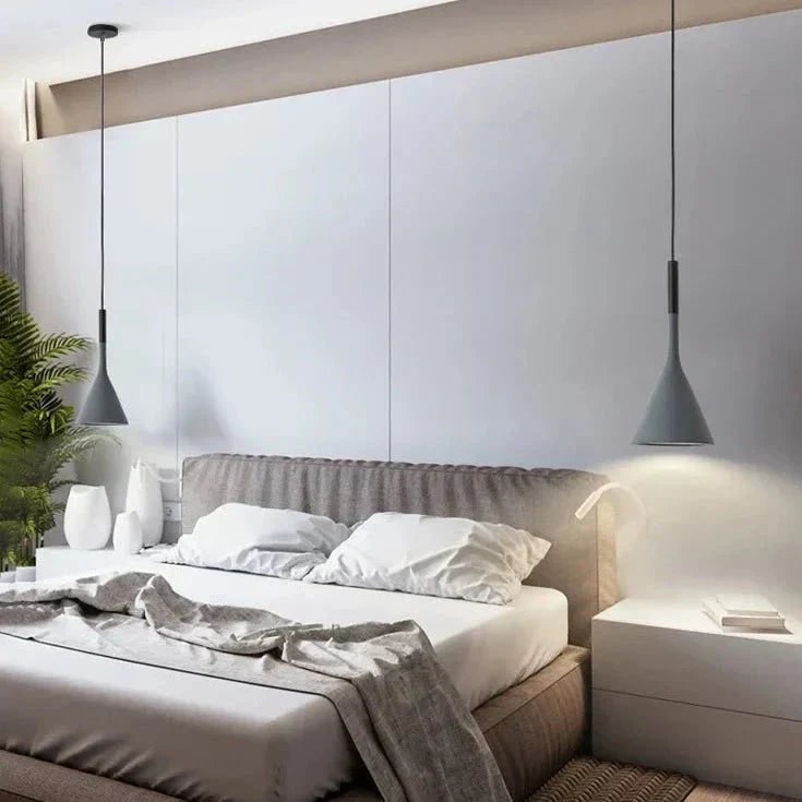 Kitchen Pendant Light Fixtures with Adjustable Cord Modern Minimalist Cone Shade Ceiling Lamp - Image 7