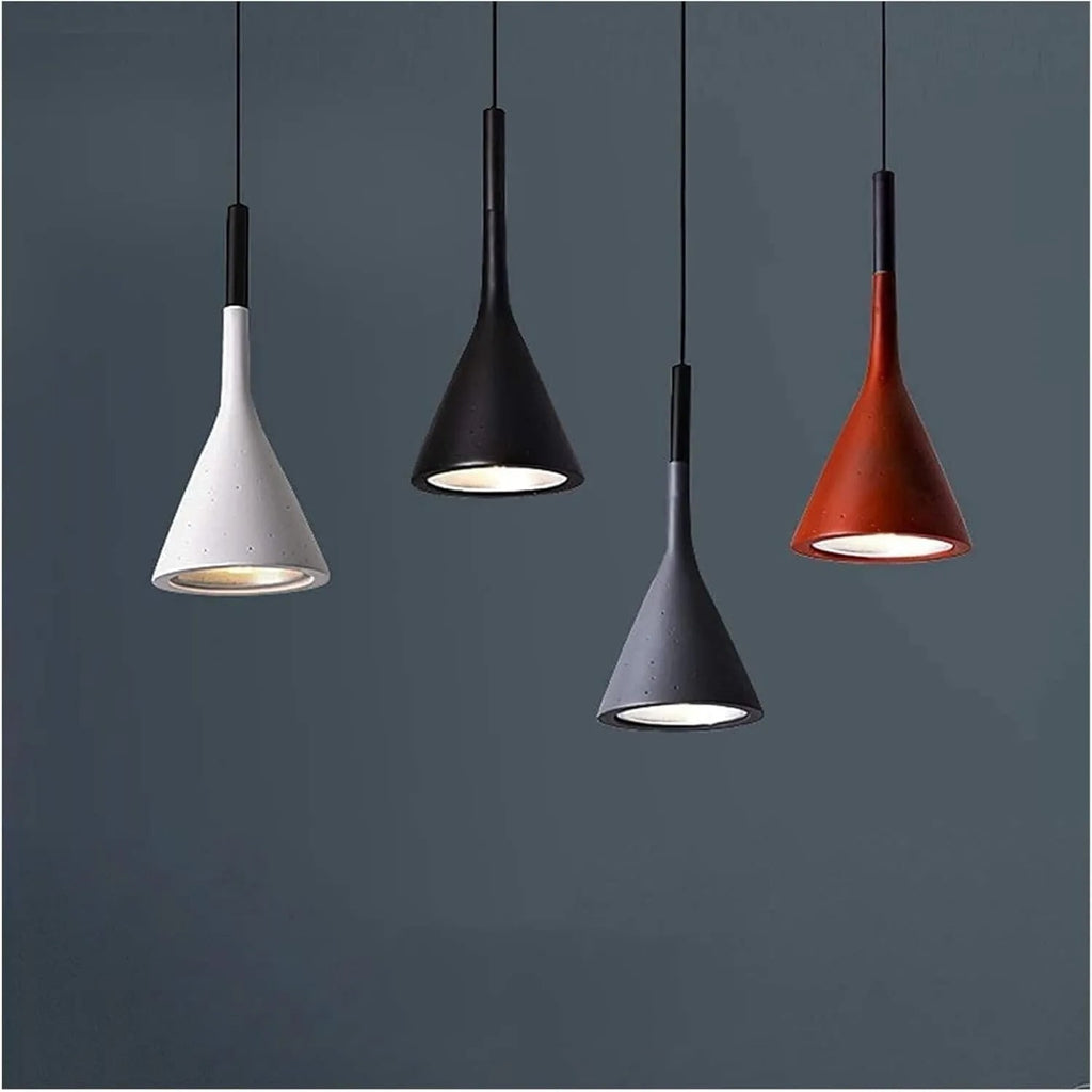Kitchen Pendant Light Fixtures with Adjustable Cord Modern Minimalist Cone Shade Ceiling Lamp - Image 9