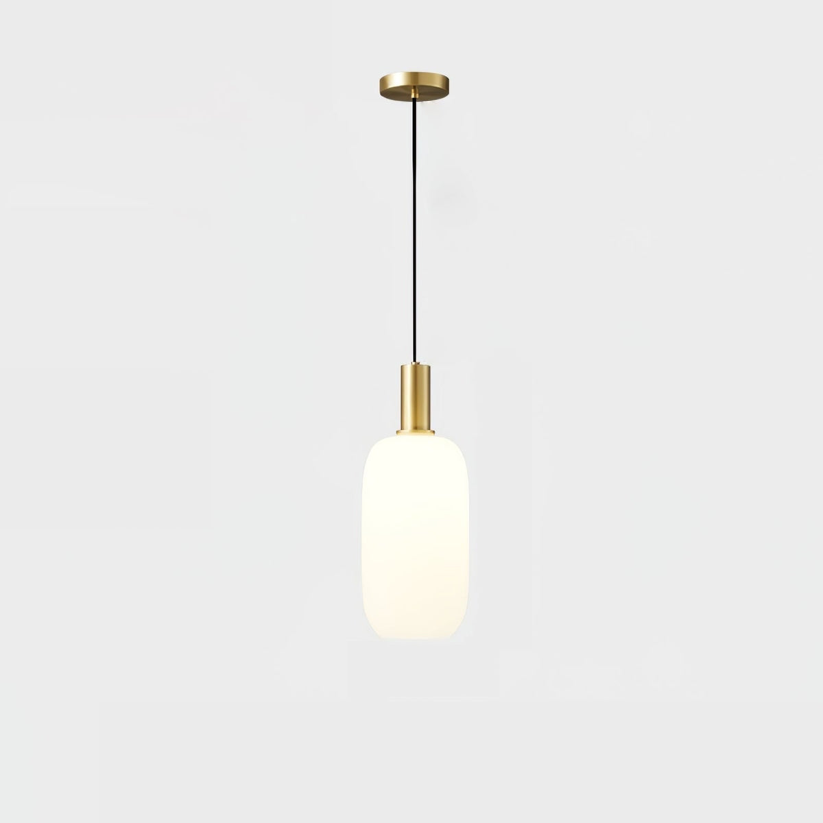 Kitchen Pendant Light Fixtures with Milky Glass Shade Modern Metal Hardware - Image 11