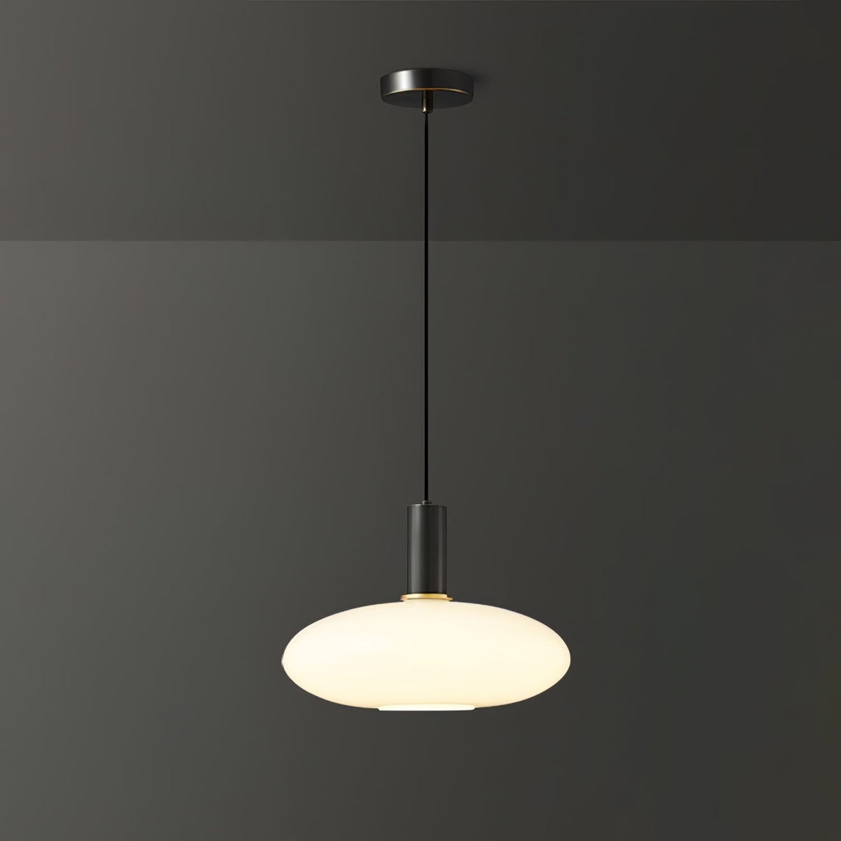Kitchen Pendant Light Fixtures with Milky Glass Shade Modern Metal Hardware - Image 13