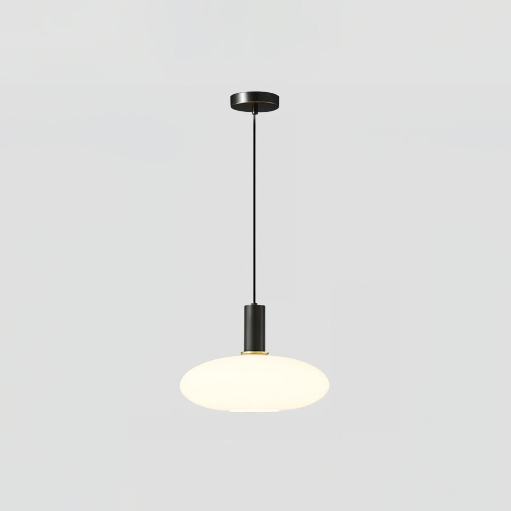 Kitchen Pendant Light Fixtures with Milky Glass Shade Modern Metal Hardware - Image 23