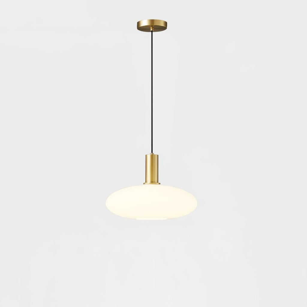 Kitchen Pendant Light Fixtures with Milky Glass Shade Modern Metal Hardware - Image 24