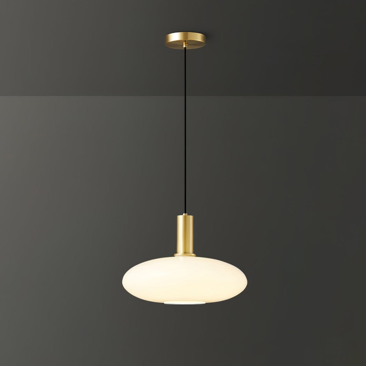 Kitchen Pendant Light Fixtures with Milky Glass Shade Modern Metal Hardware - Image 30