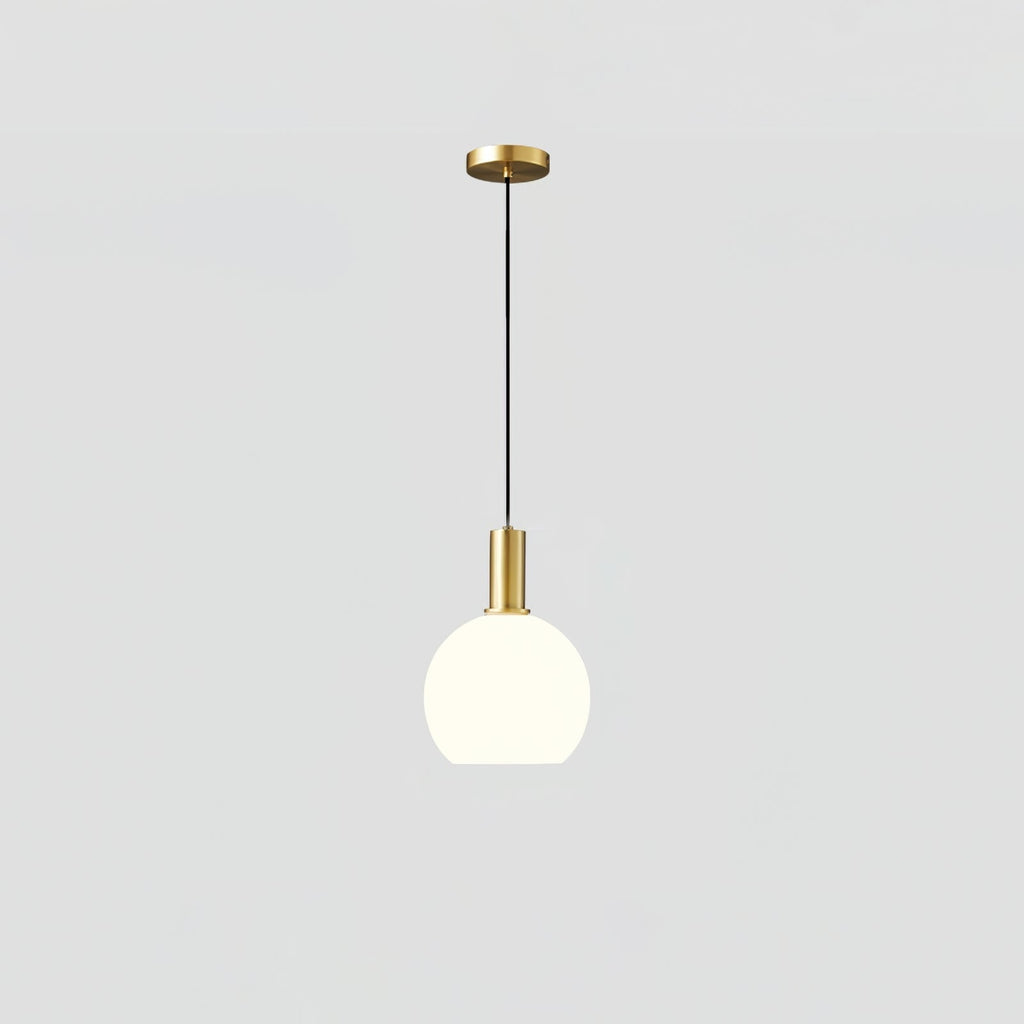Kitchen Pendant Light Fixtures with Milky Glass Shade Modern Metal Hardware - Image 33