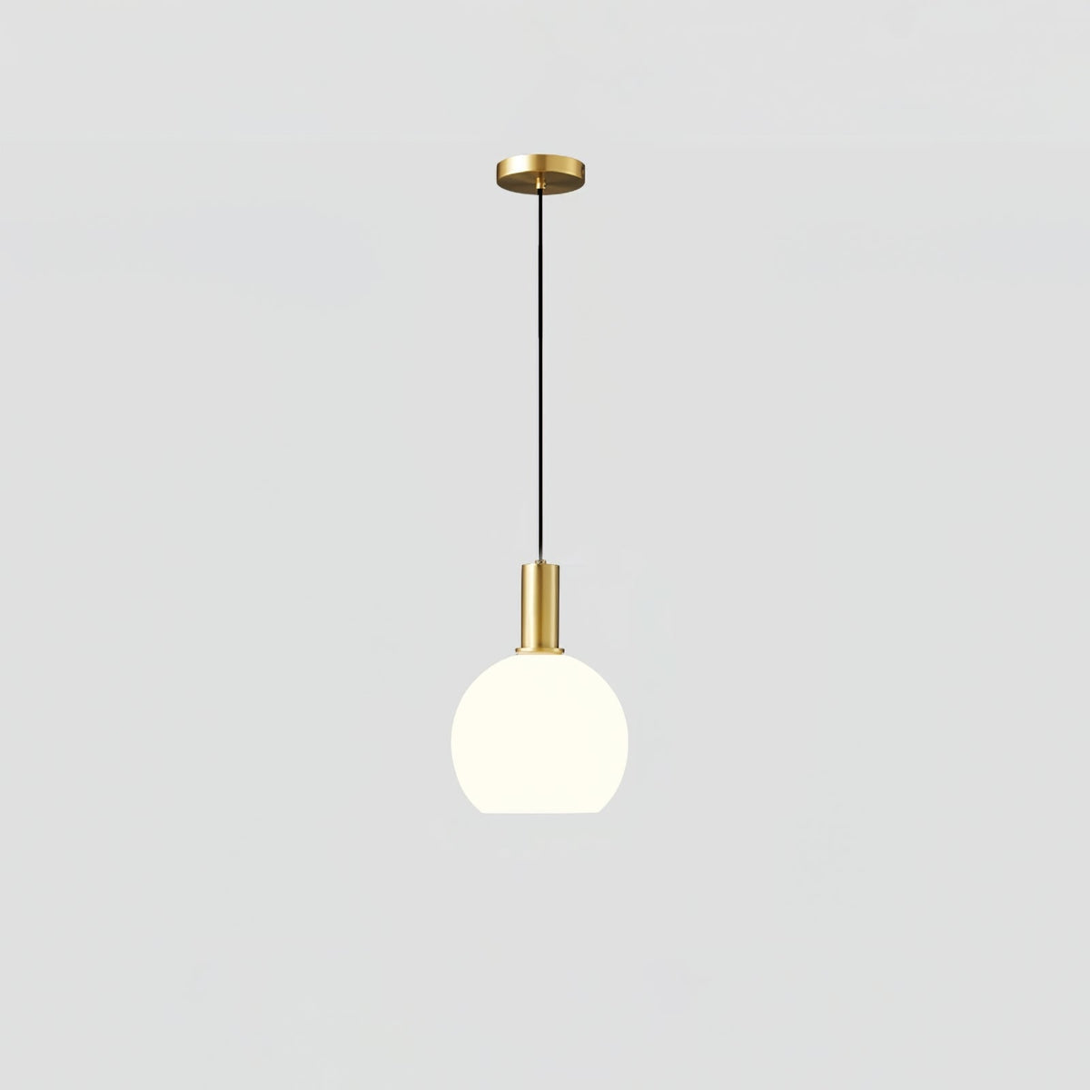 Kitchen Pendant Light Fixtures with Milky Glass Shade Modern Metal Hardware - Image 33