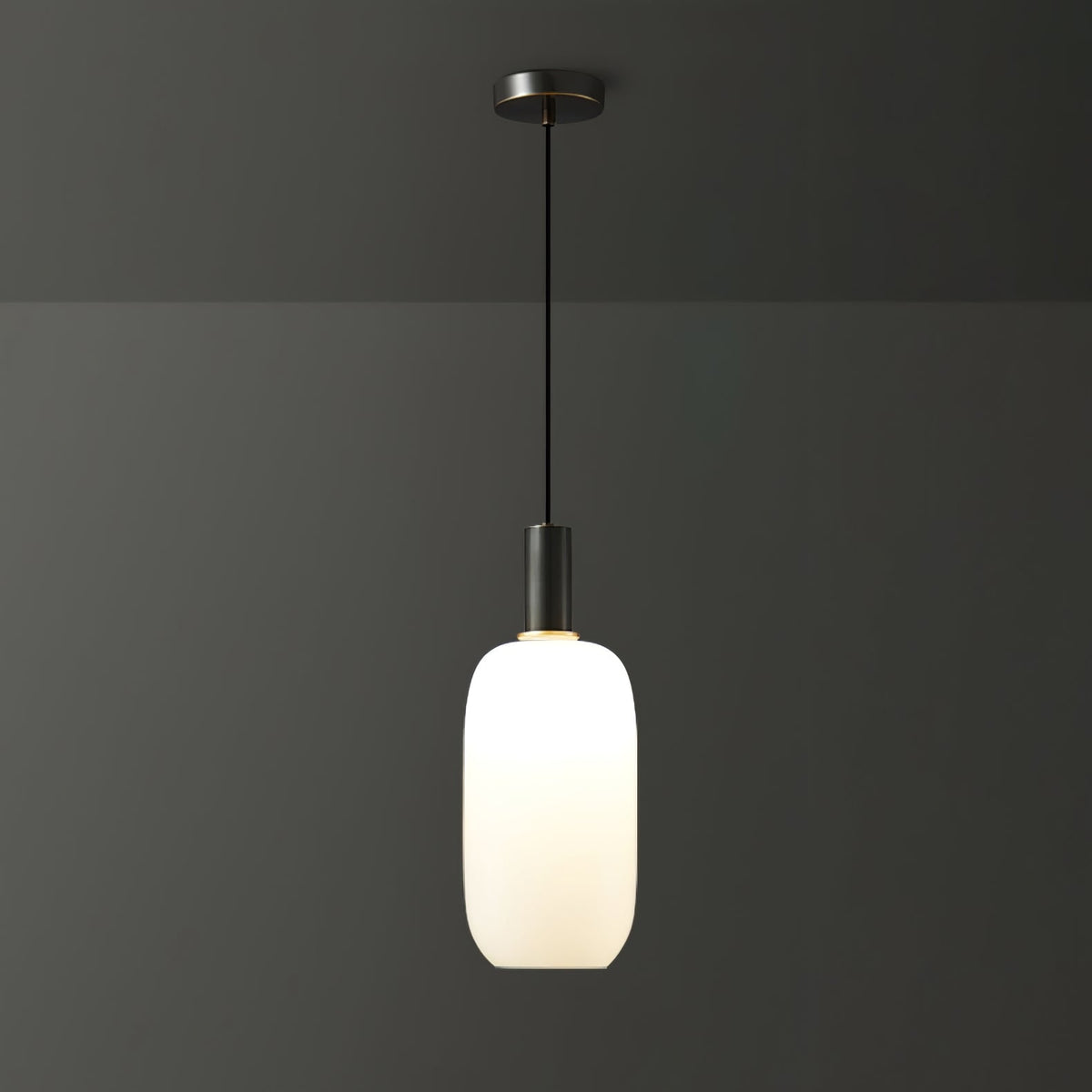 Kitchen Pendant Light Fixtures with Milky Glass Shade Modern Metal Hardware - Image 37