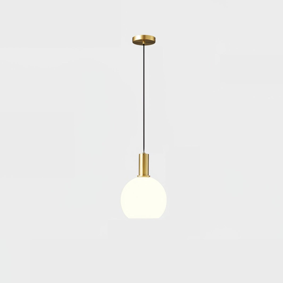 Kitchen Pendant Light Fixtures with Milky Glass Shade Modern Metal Hardware - Image 39