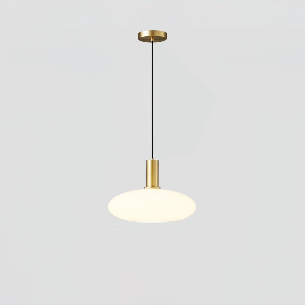 Kitchen Pendant Light Fixtures with Milky Glass Shade Modern Metal Hardware - Image 40