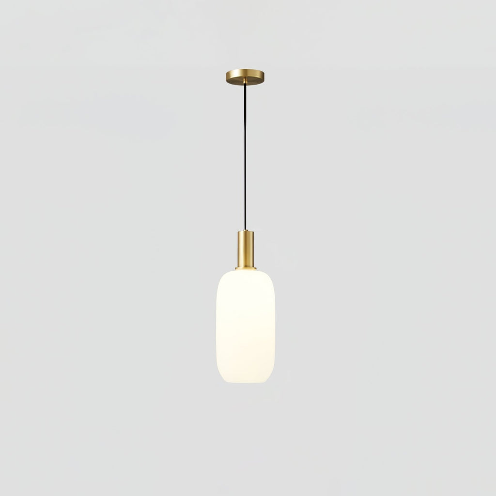 Kitchen Pendant Light Fixtures with Milky Glass Shade Modern Metal Hardware - Image 41