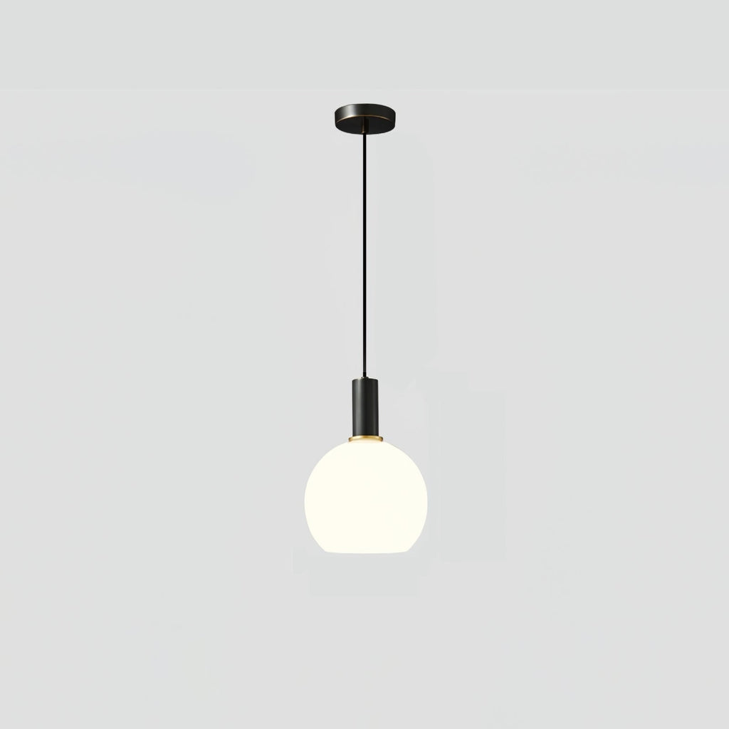 Kitchen Pendant Light Fixtures with Milky Glass Shade Modern Metal Hardware - Image 42