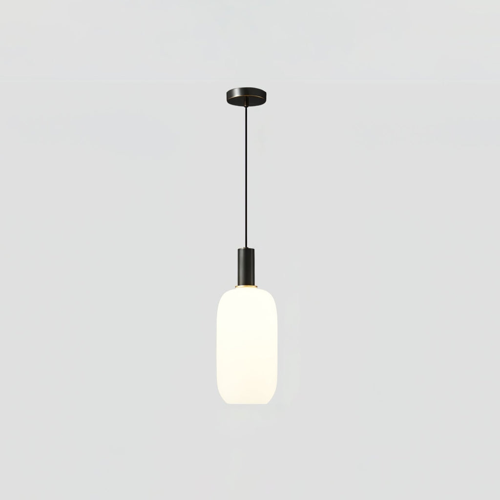 Kitchen Pendant Light Fixtures with Milky Glass Shade Modern Metal Hardware - Image 43