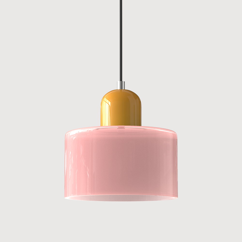Kitchen Pendant Light Fixtures with Two-Tier Glass Shade and Modern Mid-Century Design - Image 10