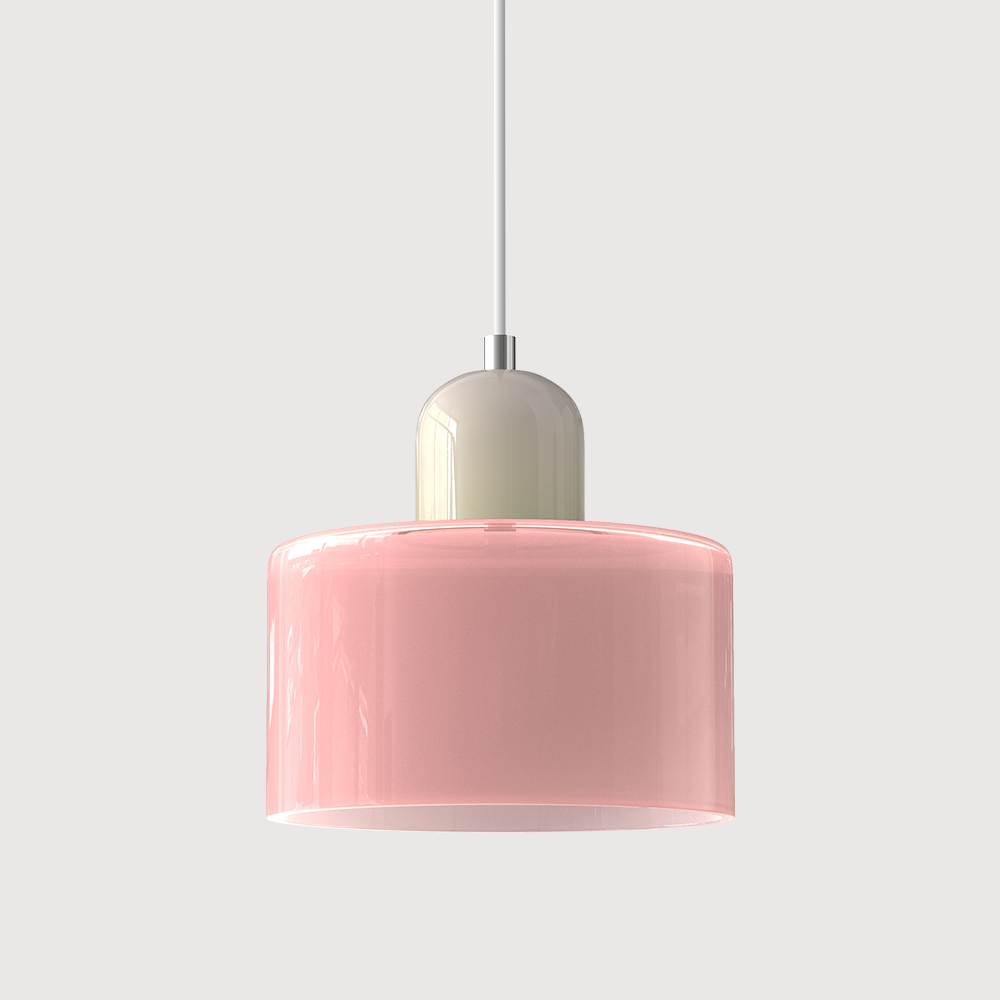 Kitchen Pendant Light Fixtures with Two-Tier Glass Shade and Modern Mid-Century Design - Image 11