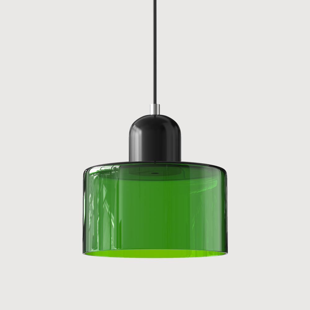 Kitchen Pendant Light Fixtures with Two-Tier Glass Shade and Modern Mid-Century Design - Image 12
