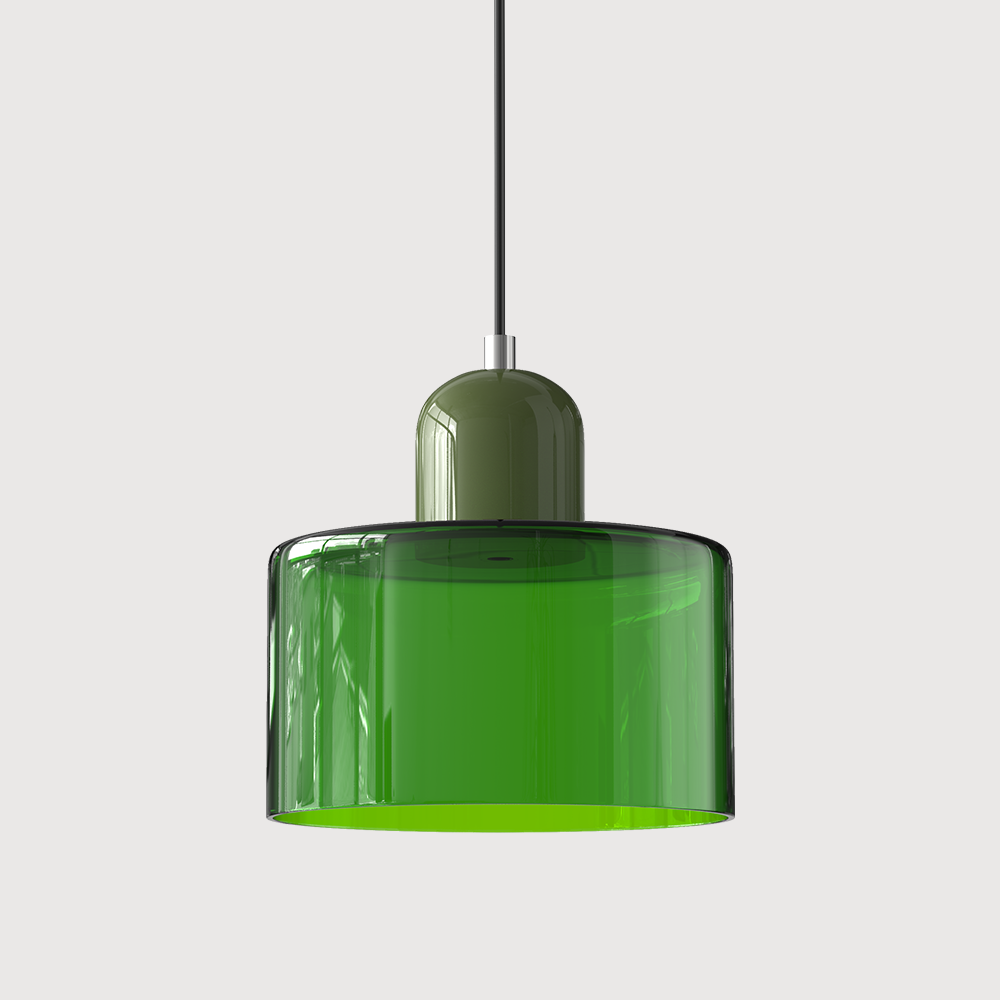 Kitchen Pendant Light Fixtures with Two-Tier Glass Shade and Modern Mid-Century Design - Image 15