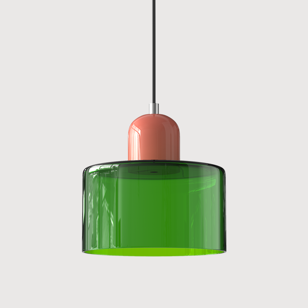 Kitchen Pendant Light Fixtures with Two-Tier Glass Shade and Modern Mid-Century Design - Image 16