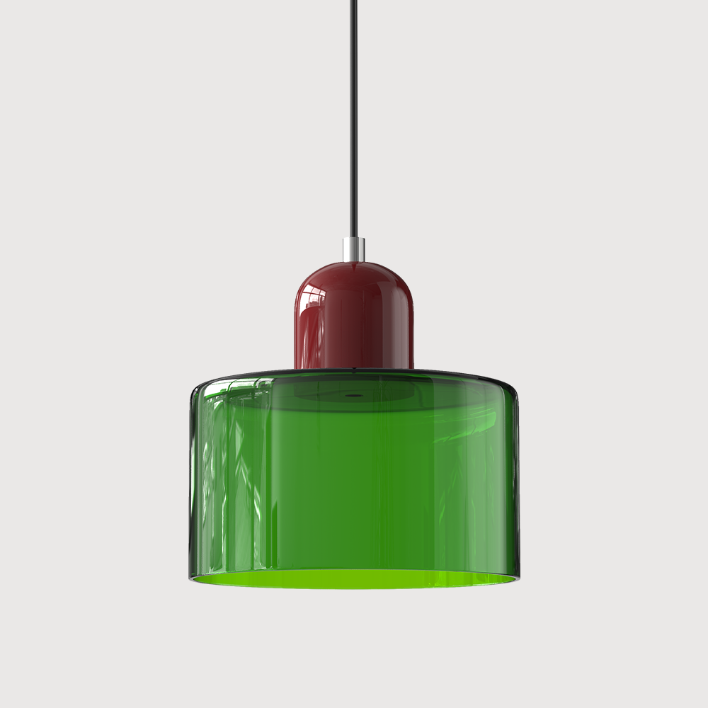 Kitchen Pendant Light Fixtures with Two-Tier Glass Shade and Modern Mid-Century Design - Image 17