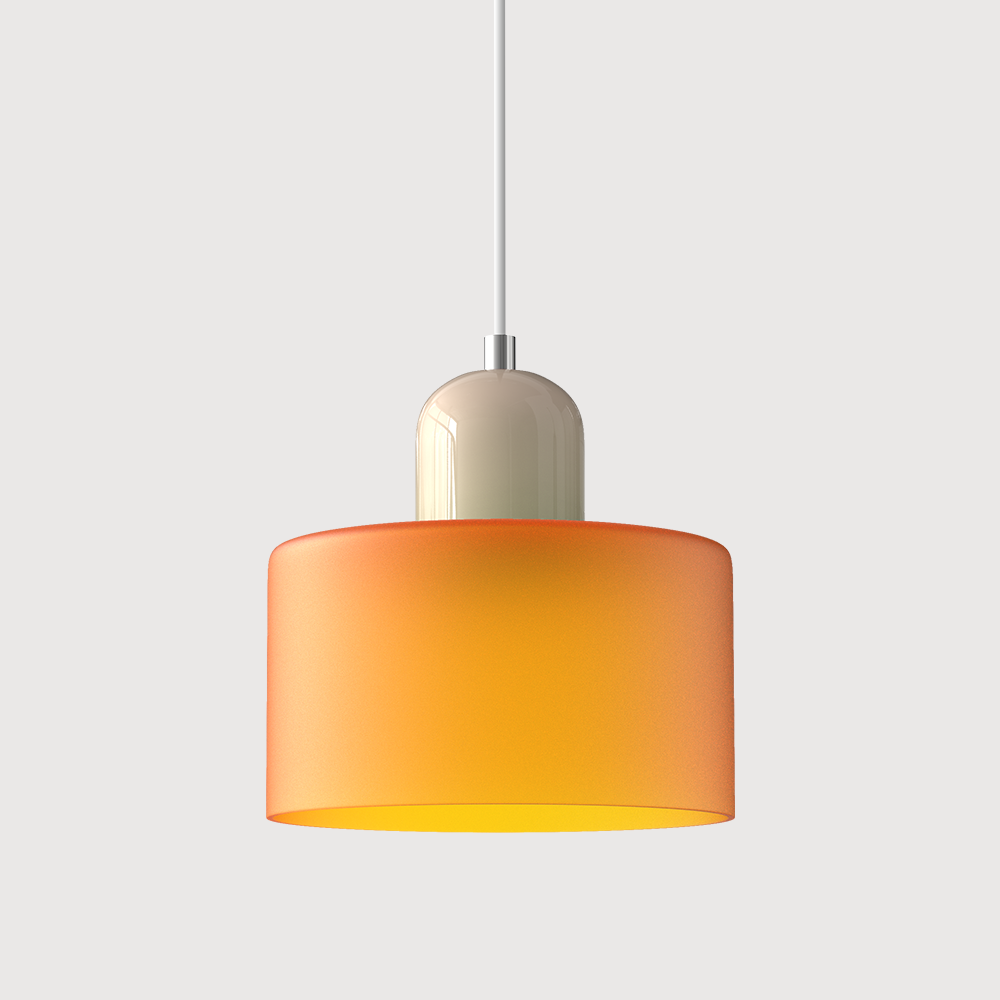 Kitchen Pendant Light Fixtures with Two-Tier Glass Shade and Modern Mid-Century Design - Image 18