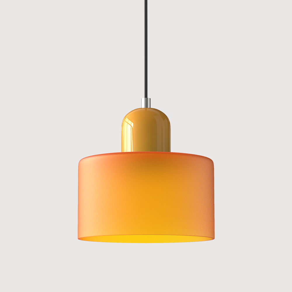 Kitchen Pendant Light Fixtures with Two-Tier Glass Shade and Modern Mid-Century Design - Image 19
