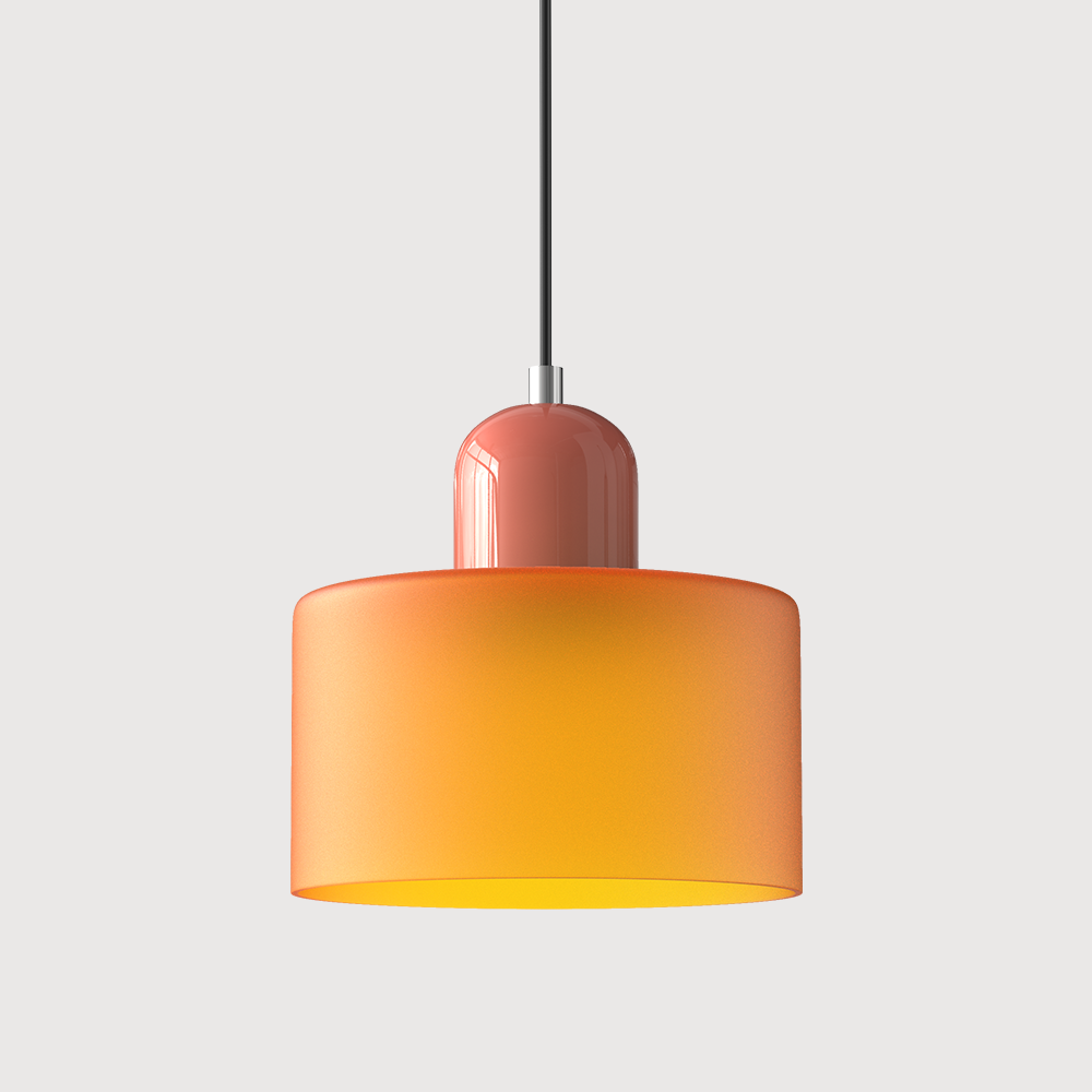 Kitchen Pendant Light Fixtures with Two-Tier Glass Shade and Modern Mid-Century Design - Image 22