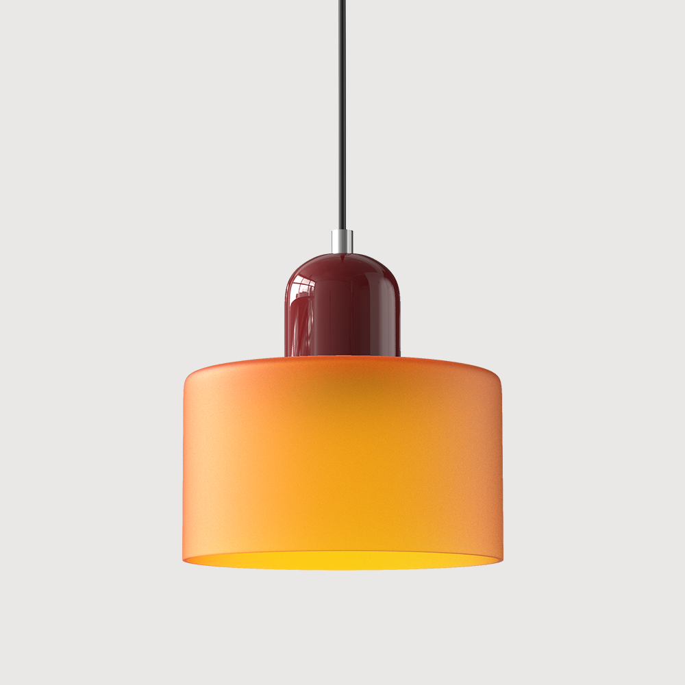 Kitchen Pendant Light Fixtures with Two-Tier Glass Shade and Modern Mid-Century Design - Image 23