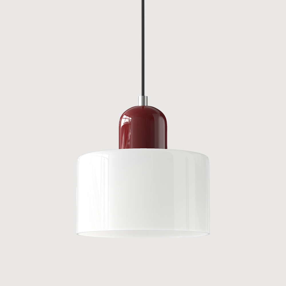 Kitchen Pendant Light Fixtures with Two-Tier Glass Shade and Modern Mid-Century Design - Image 24