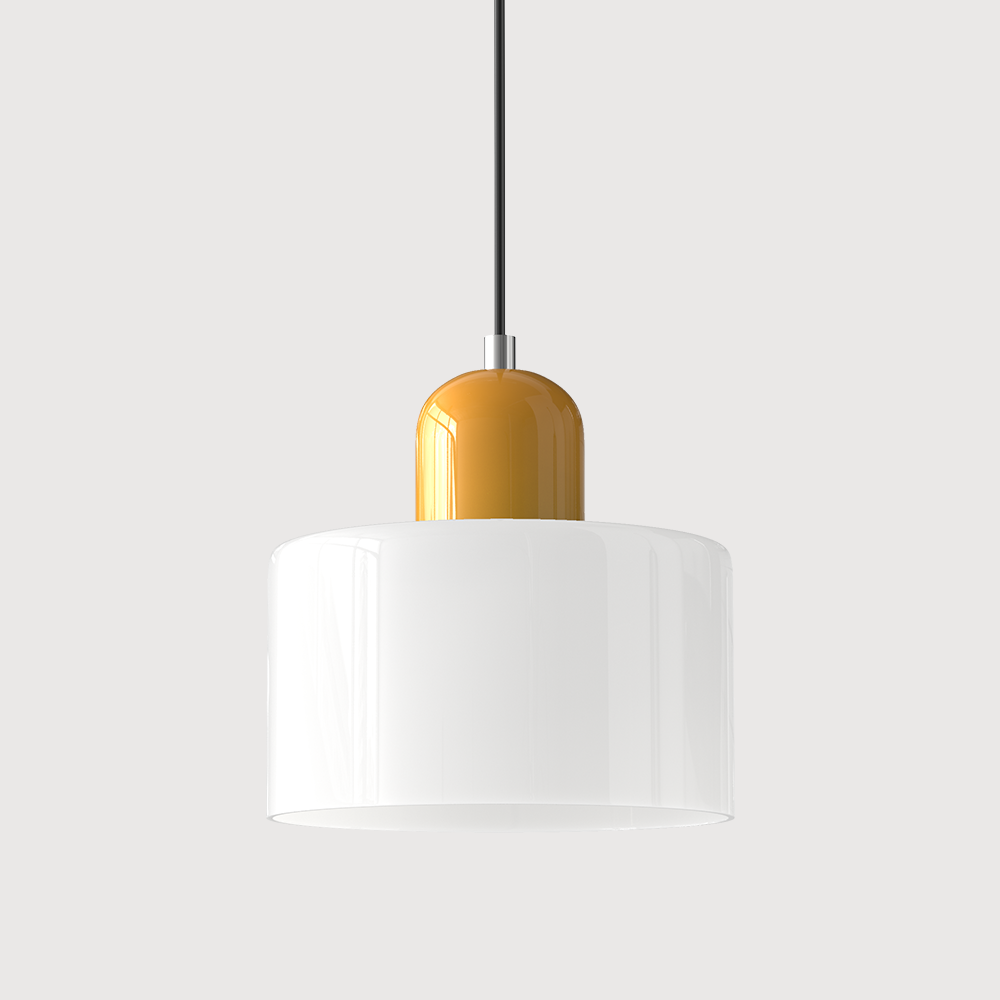Kitchen Pendant Light Fixtures with Two-Tier Glass Shade and Modern Mid-Century Design - Image 25