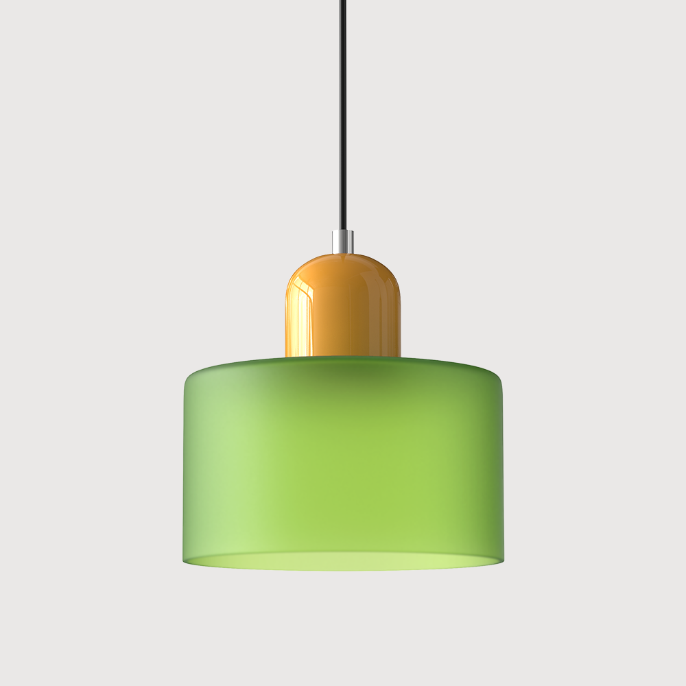 Kitchen Pendant Light Fixtures with Two-Tier Glass Shade and Modern Mid-Century Design - Image 30