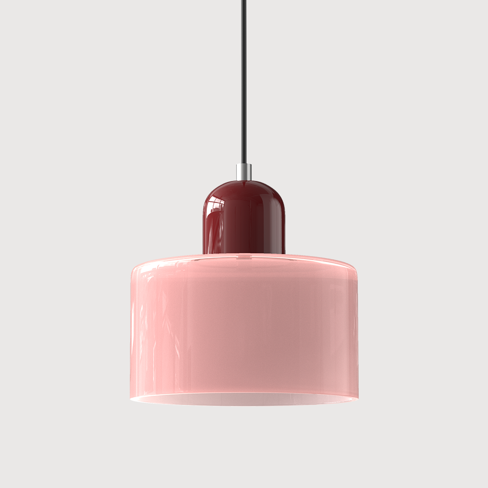 Kitchen Pendant Light Fixtures with Two-Tier Glass Shade and Modern Mid-Century Design - Image 8