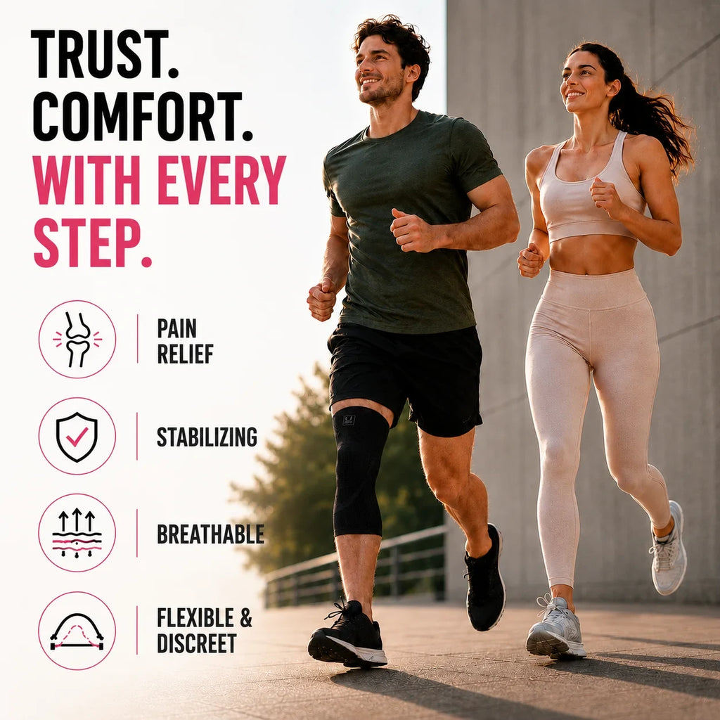 Knee Compression Sleeve with Non-Slip Support for Running and Everyday Movement - Image 3