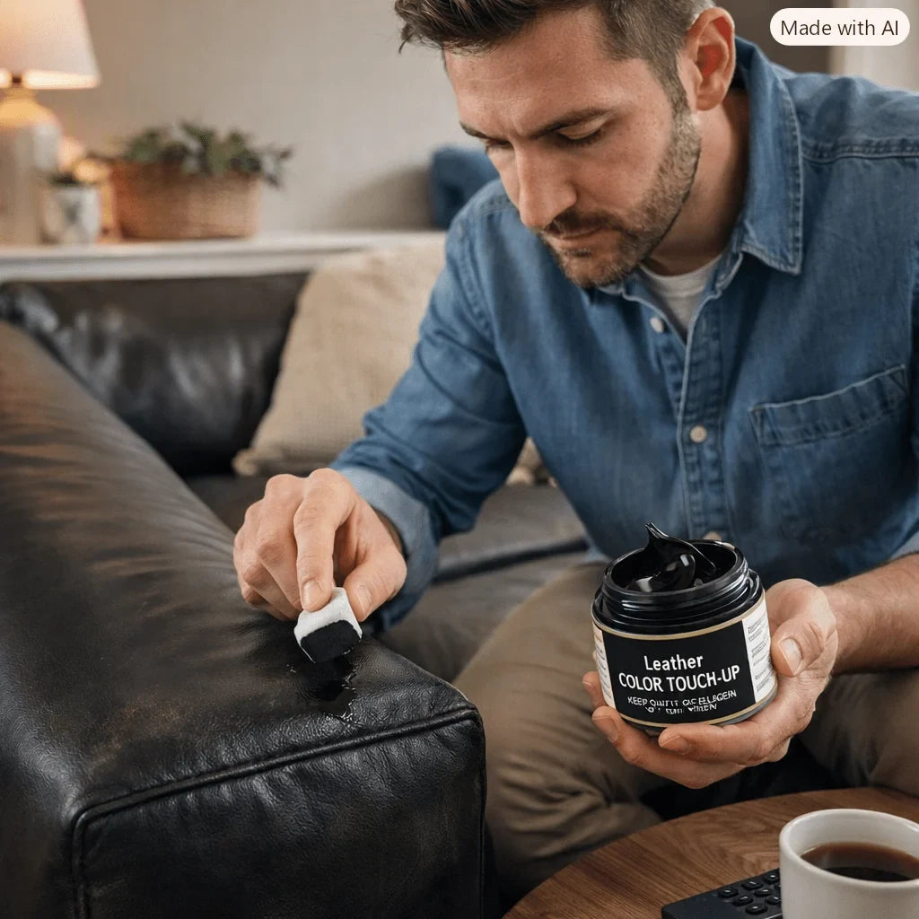 Leather Couch Repair Cream with Restoration Paste and Sponge Applicator - Image 3