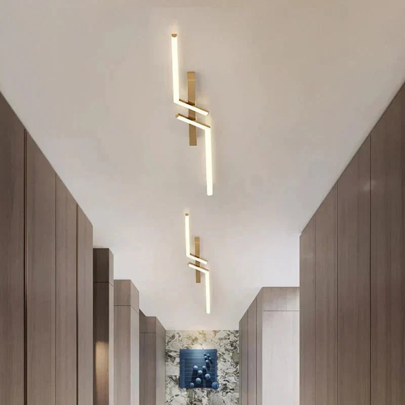 LED Ceiling Light Fixture Linear Flush Mount Dimmable Control for Bedroom Living Room - Image 4