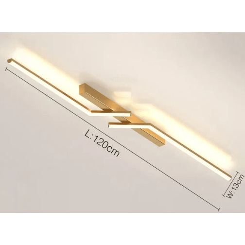 LED Ceiling Light Fixture Linear Flush Mount Dimmable Control for Bedroom Living Room - Image 6