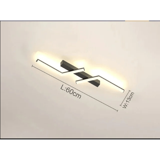 LED Ceiling Light Fixture Linear Flush Mount Dimmable Control for Bedroom Living Room - Image 7