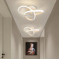 LED Ceiling Light Fixture with Adjustable Geometric Rings Modern Flush Mount - Image 3