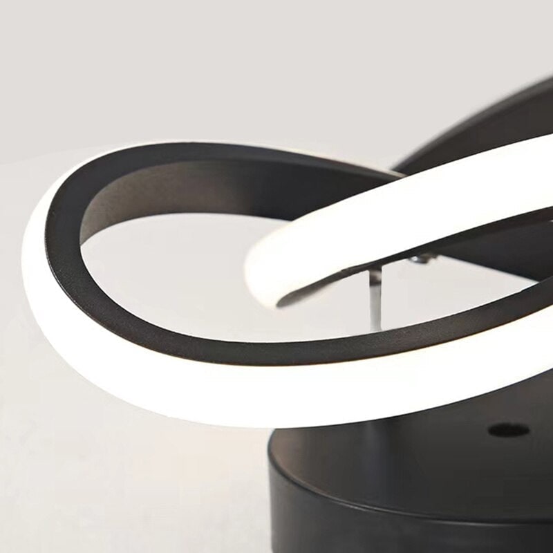 LED Ceiling Light Fixture with Adjustable Geometric Rings Modern Flush Mount - Image 4