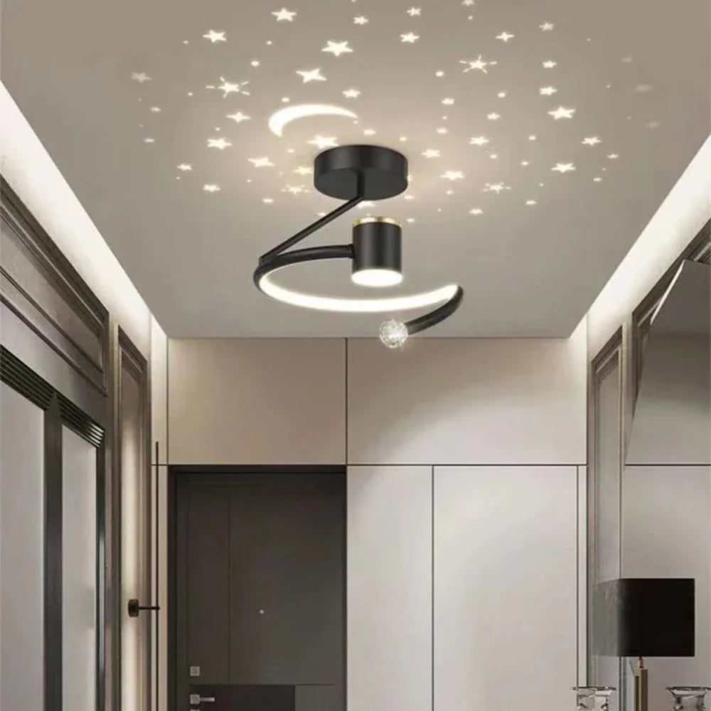 LED Ceiling Light Fixture with Starry Sky Projection and Dimmable Function - Image 5