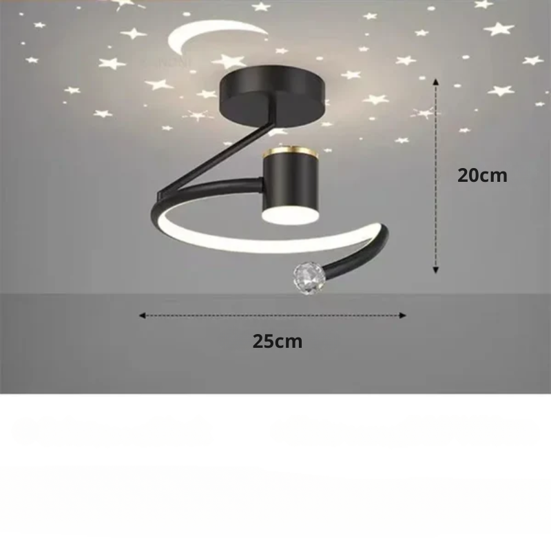 LED Ceiling Light Fixture with Starry Sky Projection and Dimmable Function - Image 7
