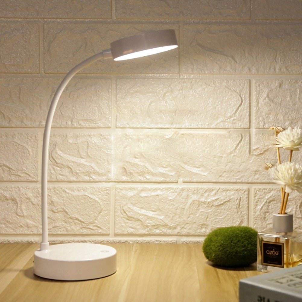 LED Desk Lamp with Flexible Gooseneck and Touch Control for Work Study - Image 3