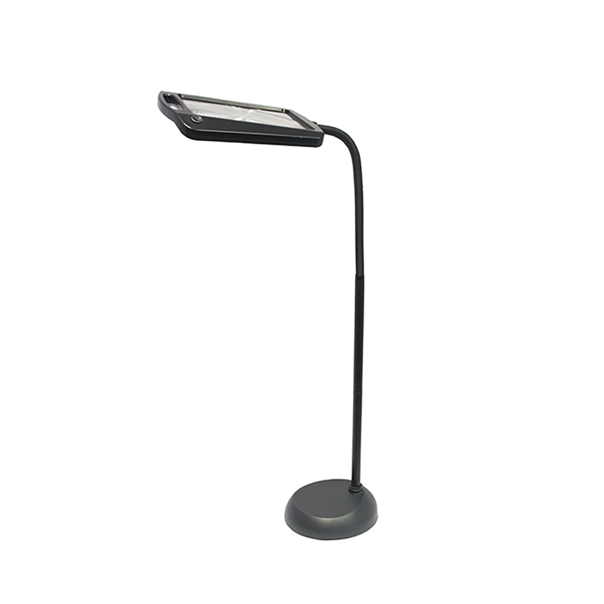 LED Floor Lamp with Magnifying Glass and Adjustable Gooseneck for Reading Crafts - Image 2