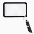 LED Magnifying Glass with Light and Folding Handle for Reading Handheld Rectangular Magnifier - Image 1