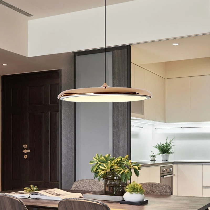 LED Pendant Lights Modern Minimalist Disc with Warm Glow for Living Room Ceiling - Image 2