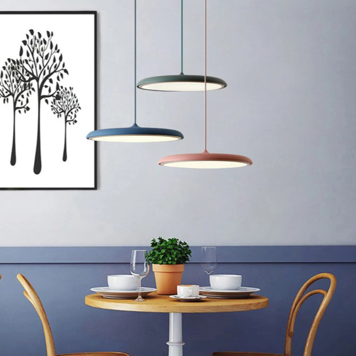 LED Pendant Lights Modern Minimalist Disc with Warm Glow for Living Room Ceiling - Image 3