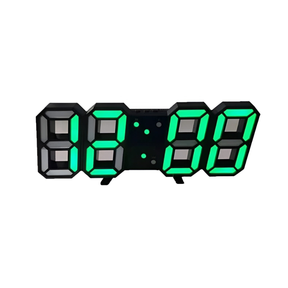 LED Wall Clock with 3D Digital Display and Desk Stand - Image 6