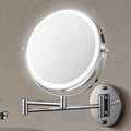 LED Wall-Mounted Vanity Mirror with 10x Magnification and Extendable Folding Arm - Image 9